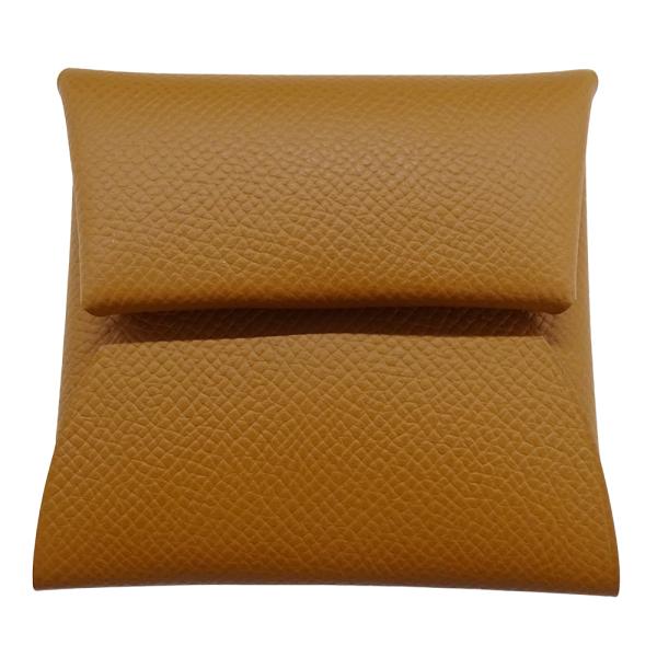 エルメス HERMES バスティア 小銭入れ 財布 ケース エプソン B刻 ゴールド 未使用 エルメス バスティア ゴールド ヴォーエプソン ユニセックス 財布 【未