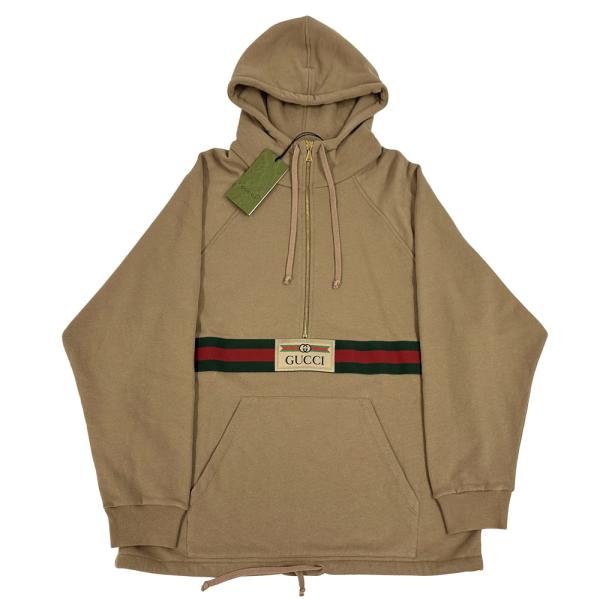 Xmas限定♪人気♪GUCCI パーカー XXS ウェブライン フーディ 正規品 滝沢眞規子着用【GUCCI】Grey hoodieフーデッドスウェット (GUCCI