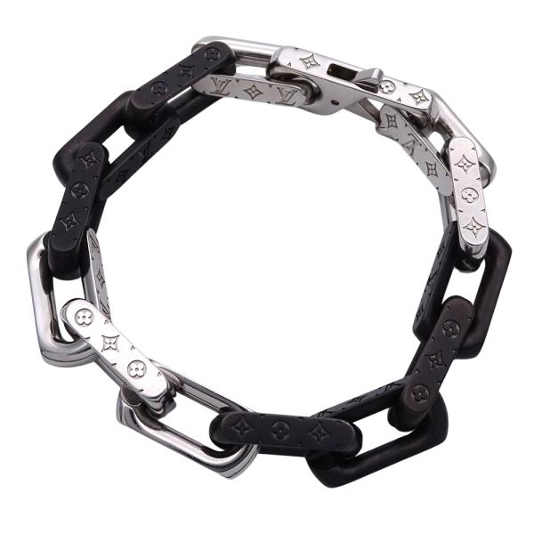 Louis Vuitton バングル 黒 ヴィトン ブレスレット・LV スリム モノグラム・エクリプス｜ルイ・ヴィトン