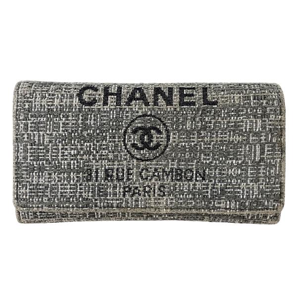 グレーマール　シャネル　ドーヴィルの長財布です^_^ グレーマール シャネル ドーヴィルの長財布です^_^ CHANEL（シャネル
