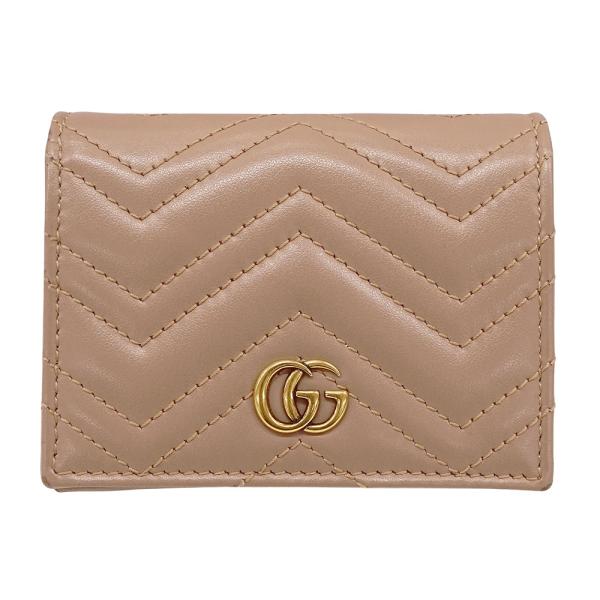 早い者勝ち　GUCCI グッチ　二つ折り　財布　コンパクト　ベージュ　アイボリー GUCCI グッチ 二つ折り財布 箱付き ベージュ899482｜Yahoo!フリマ（旧