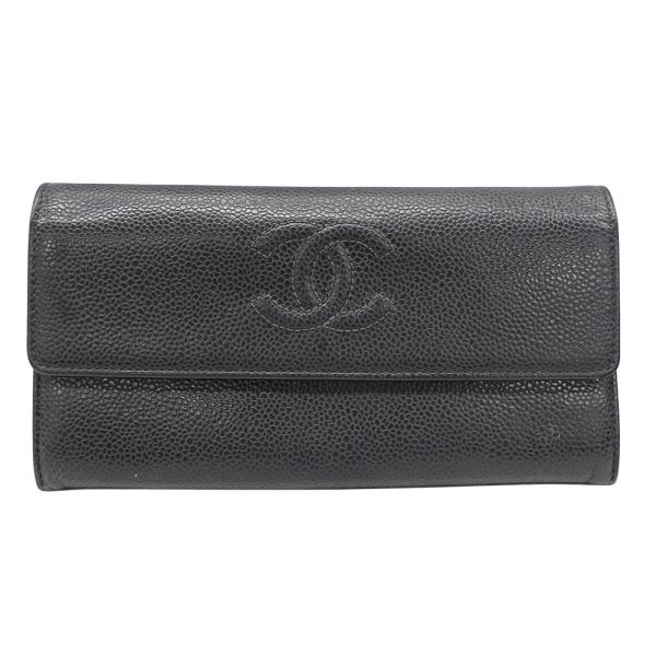 CHANEL（シャネル） 財布 レディース ブランド 長財布 キャビアスキン