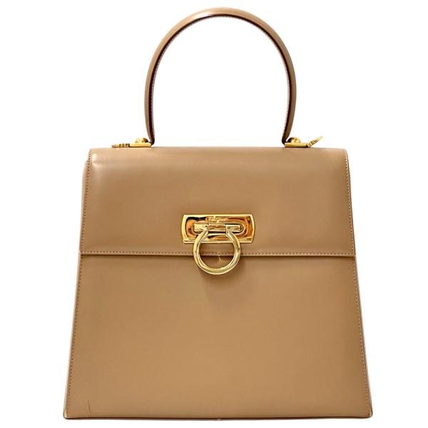 【希少】フェラガモ Ferragamo かごバッグ ♡ガンチーニ ハンドバッグ FERRAGAMO（フェラガモ） バッグ レディース ブランド ガンチーニ