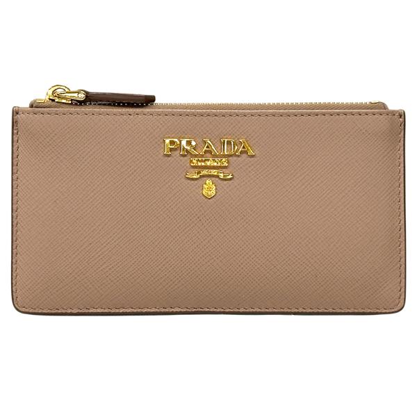 美品　PRADA サフィアーノ　フィオッコ　長財布　カードケース　ベージュ brandbayshop_v0095685700