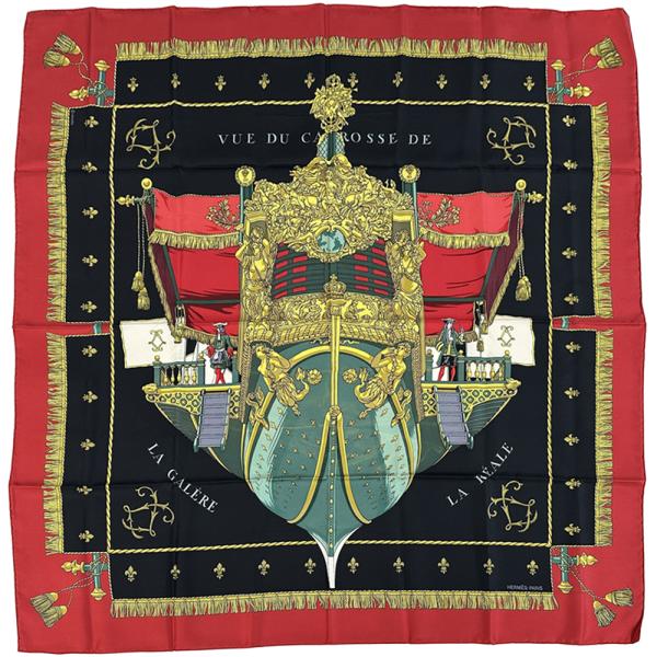 HERMES（エルメス） スカーフ カレ90 VUE DU CARROSSE DE LA REALE