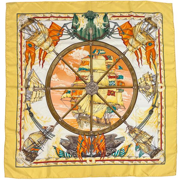 HERMES（エルメス） スカーフ カレ90 vive le vent 風よ吹け