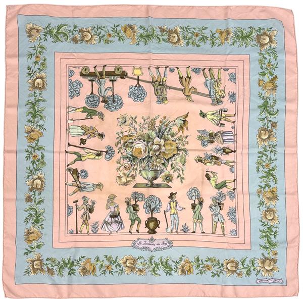 HERMES（エルメス） スカーフ カレ90 Les Jardiniers du Roy 庭師の