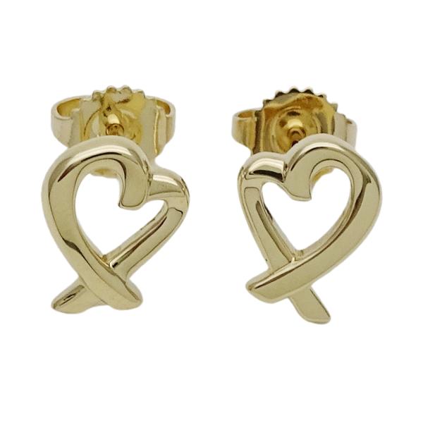 希少✨ティファニー✨ビーン✨ピアス✨両耳✨925✨ポスト14k✨社外キャッチ TIFFANY&Co.（ティファニー） ピアス レディース ブランド 750YG