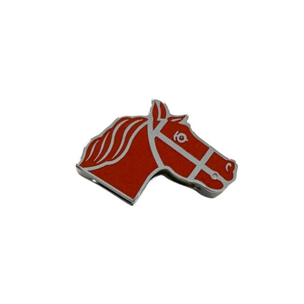 エルメス HERMES スカーフリング ツイリーリング カドリージュ レディース ブランド    メタル レッド シルバー 馬 ホース おしゃれ