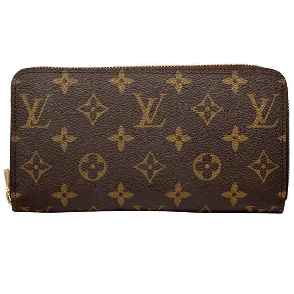 ルイヴィトン モノグラム ジッピーウォレット M60017 財布 ブラウン LOUIS VUITTON（ルイ・ヴィトン） 財布 モノグラム レディース メンズ