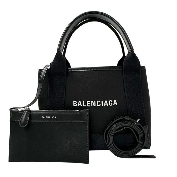 BALENCIAGA（バレンシアガ） バッグ ハンドバッグ キャンバス ネイビー