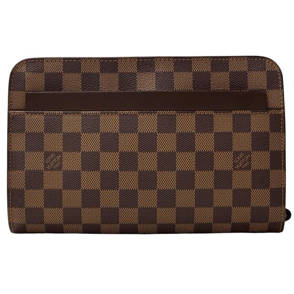 ルイ・ヴィトン LOUIS VUITTON バッグ ダミエ メンズ ブランド クラッチバッグ セカンドバッグ サンルイ エベヌ ブラウン N51993 おしゃれ 【中古】 LOUIS VUITTON（ルイ・ヴィトン） バッグ ダミエ メンズ ブランド