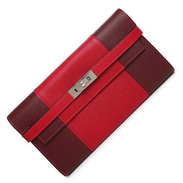 HERMES エルメス ベアンスフレ ヴォーエプソン ルージュカザック 長 