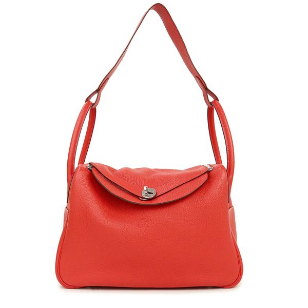 （未使用保管品）エルメス HERMES リンディ 34 2WAY ショルダー ハンドバッグ トリヨンクレマンス レザー Rouge tomato ルージュトマト レッド 赤 シルバー金具 X刻印 brandbrand_200015257019