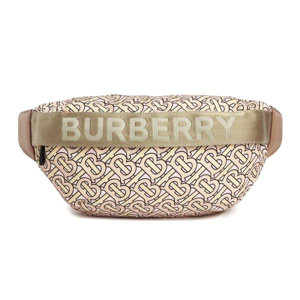 （未使用　展示品）バーバリー BURBERRY ソニー モノグラム ウエスト ボディバッグ ショルダー 斜め掛け ナイロン レザー ベージュ ピンク ゴールド金具 8011616 BURBERRY（バーバリー） （未使用 展示品）バーバリー ソニー