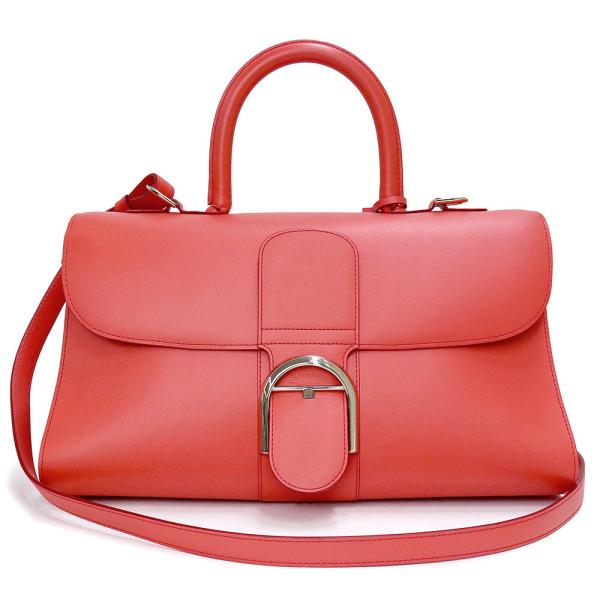 【極美品】DELVAUXデルヴォー　タンペートGM　ピンク　2way デルヴォー DELVAUX タンペートPM ピンク レザー レディース