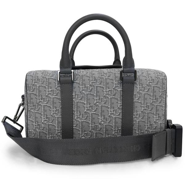 （未使用保管品）クリスチャンディオール Christian Dior Lingot26 ランゴ 2way ショルダー ハンドバッグ 斜め掛け ディオール オブリーク ジャカード レザー グレー シルバー金具 1ADDU114DOS Christian Dior（クリスチャン・ディオール） （未使用保管品