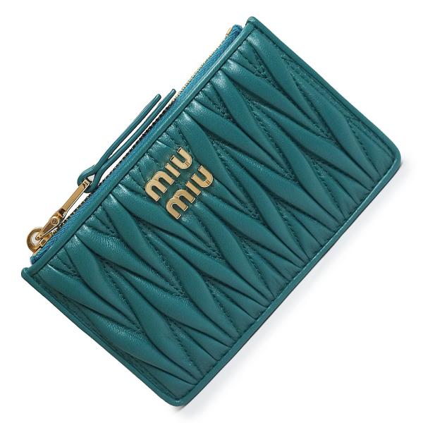 miu (新品・未使用品)ミュウミュウ ギャザー ポーチウォレット miu (新品・未使用品)ミュウミュウ ギャザー ポーチウォレット