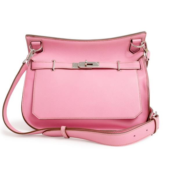 エルメス ジプシエール 28 ショルダーバッグ 斜め掛け ヴォースイフト レザー Uno pink ウノピンク シルバー金具 □M刻印 HERMES（美品） HERMES（エルメス） （美品）エルメス ジプシエール 28 ショルダー