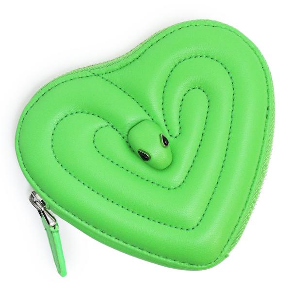 （未使用　展示品）ブルガリ BVLGARI アンブッシュ AMBUSH コラボ セルペンティ ケース 小銭入れ 財布 ラムスキン レザー ライトグリーン 緑 シルバー金具 290371 brandbrand_200021597019