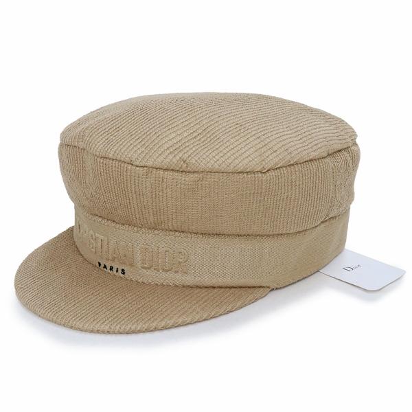 （未使用保管品）クリスチャンディオール Christian Dior 刺繍 ロゴ キャスケット キャップ 帽子 コットン ポリエステル レーヨン #59 ベージュ 02DCP920A140 Christian Dior（クリスチャン・ディオール） （未使用保管品