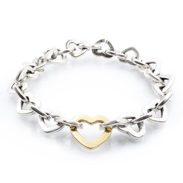 ティファニー ハートリンク ブレスレット コンビ SV925 K18YG 希少 楽天市場】【TIFFANY&Co.ティファニー】SV925×K18YG コンビ ハート