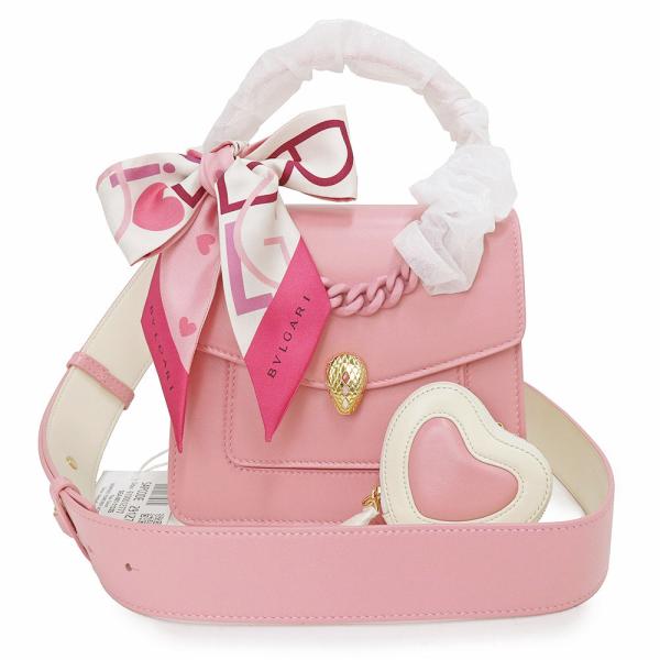 現行モデル✨ブルガリ　セルペンティ　2way ピンク　ショルダー 現行モデル✨ブルガリセルペンティ2way ピンクショルダー