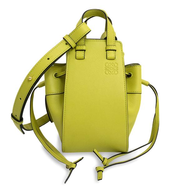【LOEWE】　ロエベ　カーフ×ジャガード　ハンモック　ドローストリングバッグ　ミニ LOEWE（ロエベ） （新品・未使用品）ロエベ ハンモック ドロー