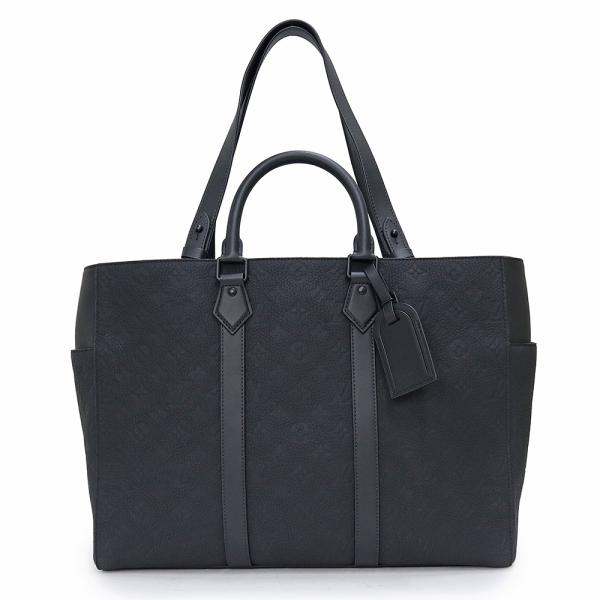 （未使用　展示品）ルイ ヴィトン LOUIS VUITTON サックプラ 24H 2WAY ダブルハンドル トートバッグ モノグラムトリヨン レザー ノワール ブラック ブラック金具 M21865 brandbrand_200024096019