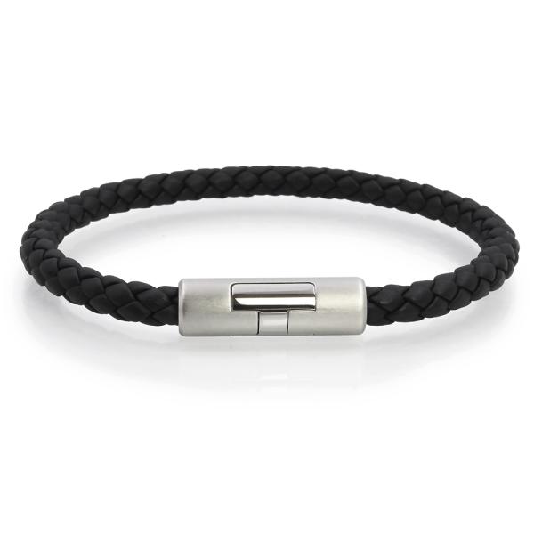 ❤未使用品❤パズルHブレスレット ブラックｘシルバー金具 エルメス H型留め具 ❤未使用品❤パズルHブレスレット ブラックxシルバー金具 エルメス H