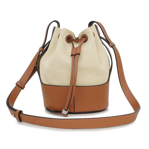 美品 ロエベ バルーンバッグ スモール ショルダー タン ドローストリング LOEWE （未使用 展示品）ロエベ Balloon バルーン スモール ショルダー