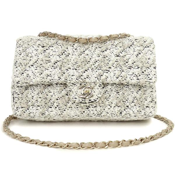 （未使用　展示品）シャネル CHANEL マトラッセ 25 チェーン ショルダー ハンドバッグ 2way 斜め掛け ツイード ホワイト ベージュ ゴールド金具 A01112 箱付 CHANEL（シャネル） （未使用 展示品）シャネル マトラッセ 25