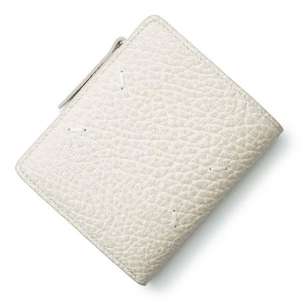 Maison Margiela(メゾンマルジェラ) 2つ折り財布美品  4ステッチ フリップフラップ ウォレット SA1UI0023 黒 レザー Maison Margiela（メゾンマルジェラ） 財布 二つ折り財布 FOUR
