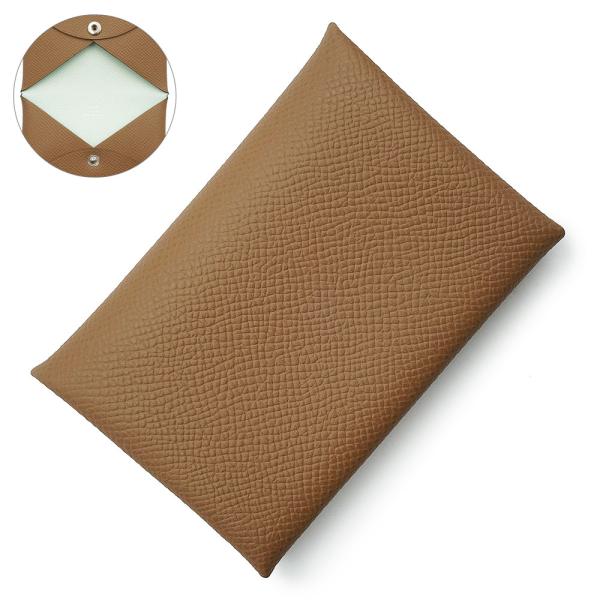 [箱付] エルメス カードケース カルヴィ ヴェルソ ヴォーエプソン 名刺入れ HERMES（エルメス） （新品・未使用品）エルメス カルヴィ ヴェルソ