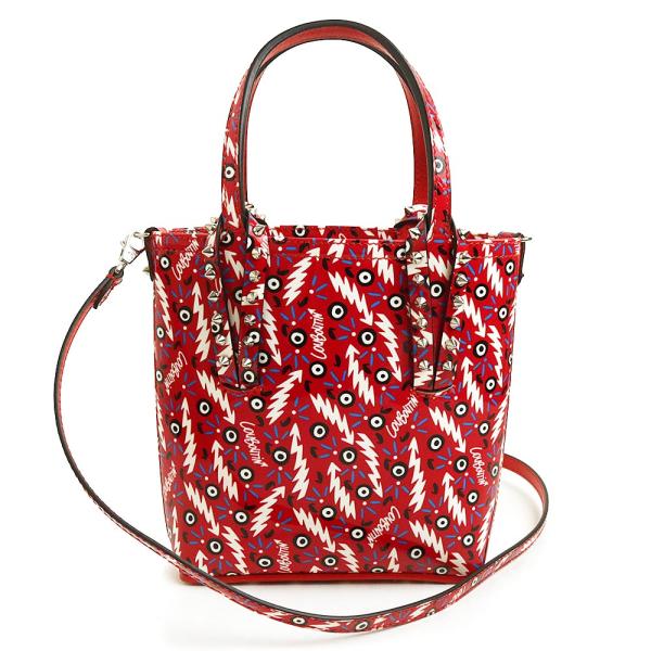 【美品】クリスチャンルブタン CABATA N/S MINI 2WAYバッグ クリスチャンルブタン】CABATA N/S MINI オレンジ 2WAYバッグ