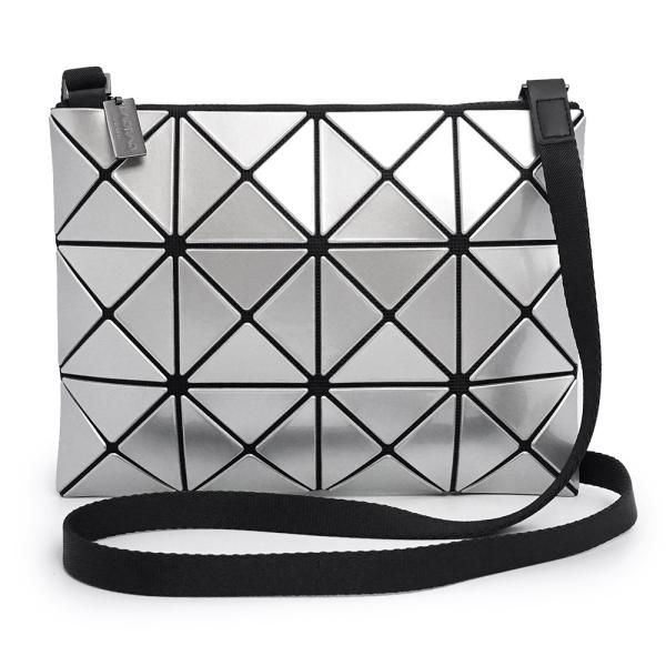 （未使用　展示品）イッセイミヤケ ISSEY MIYAKE ルーセント BAOBAO バオバオ ショルダーバッグ 斜め掛け PVC シルバー ブラック ガンメタル金具 BB28-AG056(BB53-AG056) ISSEY MIYAKE（イッセイミヤケ） （未使用 展示品）イッセイミヤケ