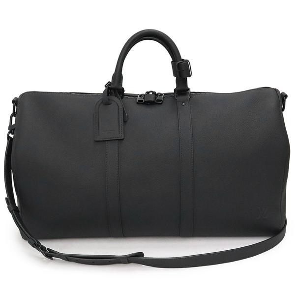 （未使用　展示品）ルイ ヴィトン LOUIS VUITTON LV アエログラム キーポル バンドリエール 50 2way ショルダー トラベル  ボストンバッグ 斜め掛け ワクシーカーフレザー ブラック ノワール ブラック金具 M26118 LOUIS VUITTON（ルイ・ヴィトン） （未使用 展示品）ルイ ヴィトン