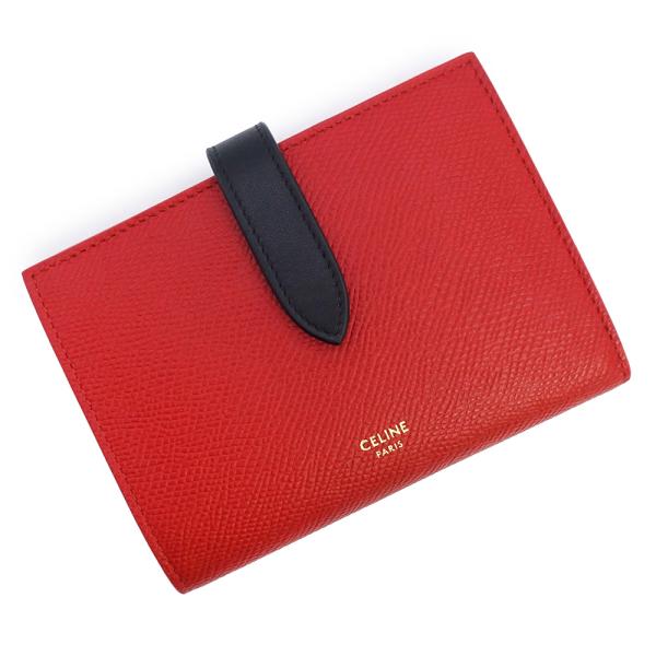 未使用級✨　セリーヌ　ミディアムストラップウォレット　 CELINE CELINE（セリーヌ） （未使用 展示品）CELINE 10B643BRU ミディアム