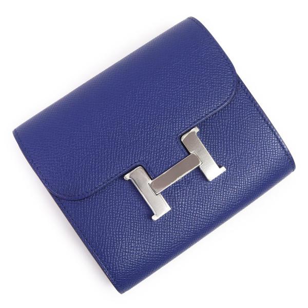 【美品】エルメス　コンスタンスコンパクト　ヴォーエプソン　折財布　1099 HERMES（エルメス） （未使用保管品）HERMES コンスタンス コンパクト 小物