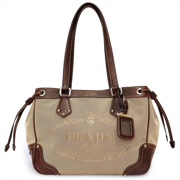 PRADA（プラダ） （中古）PRADA BR3417 ロゴ ジャガード 三角ロゴ