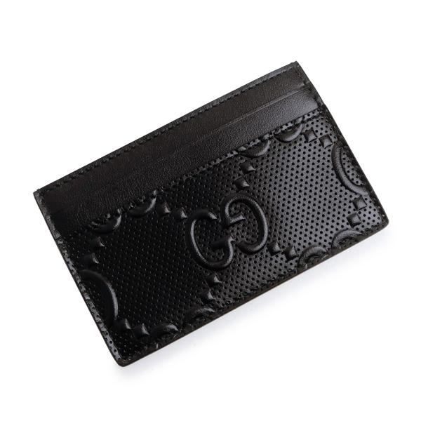 グッチ 625564 GGエンボスレザー ブラック カードケース 名刺入れ 定期入れ パスケース 箱付 GUCCI（新品・未使用品） GUCCI（グッチ） （新品・未使用品）GUCCI 625564 GGエンボスレザー