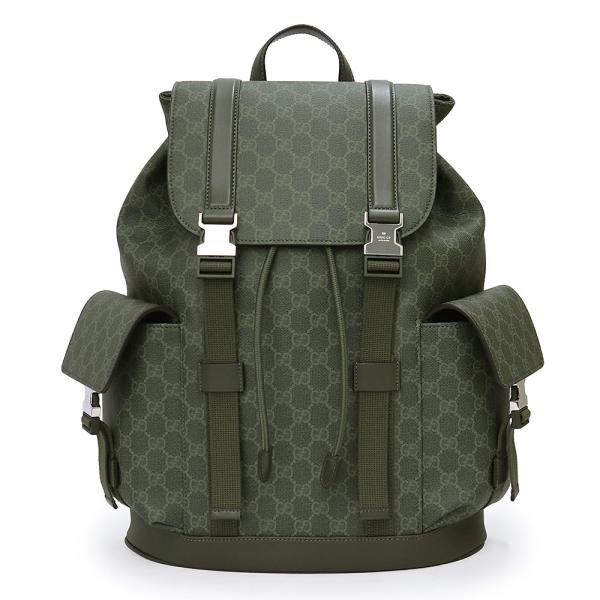 Gucci GGモノグラム ラージ バックパック フォレストグリーンカラー GUCCI（グッチ） （未使用 展示品）GUCCI 792080 ラージ バックパック
