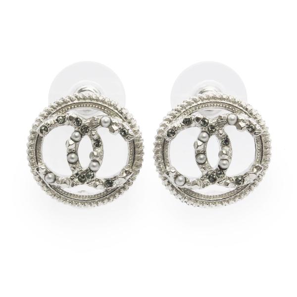 美品　CHANEL シャネル　ピアス　シルバー　パール　ココマーク　ココ　両耳 CHANEL（シャネル） （新品・未使用品）CHANEL A58058 ココマーク