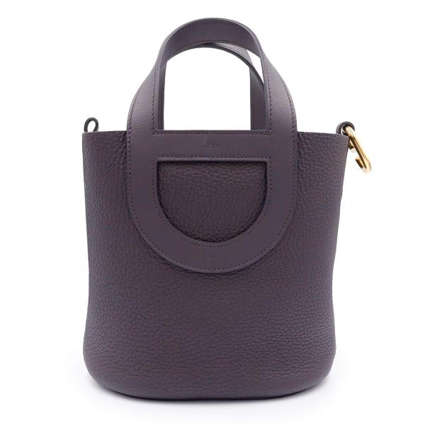 （新品・未使用品）HERMES エルメス インザループ 18 トリヨンクレマンス ヴォースイフト プルノワール ブラック W刻印 ハンドバッグ レザー