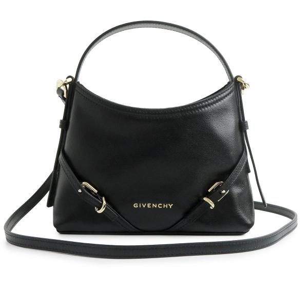 （新品・未使用品）GIVENCHY ジバンシィ BB60PTB2AE ナノ ヴォワイユー カーフレザー ブラック 2way ショルダー ハンドバッグ 斜め掛け ゴールド金具