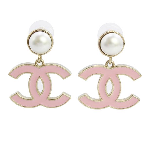 CHANEL ピンクストーン ロゴピアス CHANEL（シャネル） （新品・未使用品）CHANEL ABF396 ココマーク