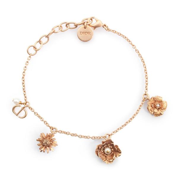 美品✨Baby Dior ブレスレット フラワー スター ロゴ チャーム 925