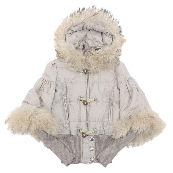 美品 チェルシーガーヴ CHELSEA GARB ラクーンファー ダウンブルゾン 