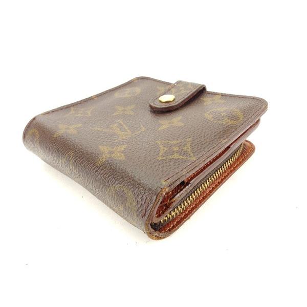 ルイヴィトン 二つ折り財布 レディース 財布 中古 中古 C2342 ブランドデポtokyo モノグラム Vuitton カルティエ コンパクトジップ Louis モノグラム クーポン対象外