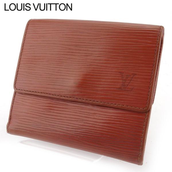 ルイ ヴィトン 人気急上昇 Wホック財布 二つ折り 財布 レディース メンズ Vuitton M634 中古 Louis ポルトモネビエカルトクレディ エピ